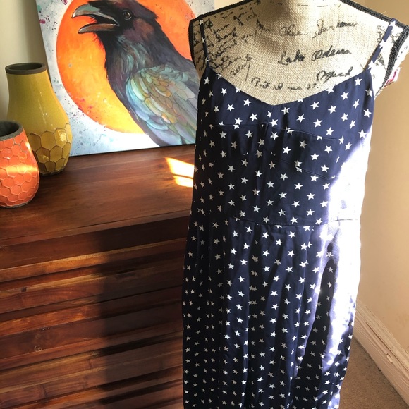 NWOT Tie-back Jumpsuit in Star Print by J. Crew - Picture 4 of 7